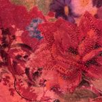 Dress Barn  Orange Floral Shirt Blouse CAPPED Sleeves sz Medium Photo 3