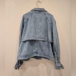 Torrid  Lightweight Denim Crop Trench Size 1 Photo 4