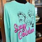 NWT Golden Girls Knit Graphic Sleep Shirt Blue Size L Photo 1