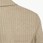 Amour Vert NWT  Women’s Slim Tobie Blazer  | Sz Medium | Natural (Tan) Striped Photo 8