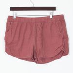 Madewell  Womens High Rise Pull-On Shorts Size L Rose Pink Casual Athleisure Photo 0
