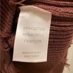 Lovers + Friends Dion Distressed Knit Hoodie In Umber Brown Size M Photo 11