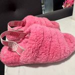 UGG  Pink Plush slippers Photo 4