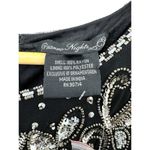 Pisarro Nights Embellished Mesh Cold Shoulder Sheath Dress Sequins Beaded Size 2 Photo 8