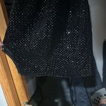 City Triangles Black Mini Dress with Sparkling Accents Photo 4