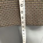 ZARA Brown Plaid Puff Sleeves High Neck Classic Minimalist Shift Mini Dress S Photo 4