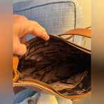 BORN Brown Leather Shoulder/Crossbody Saddle Bag can be worn shoulder or cross Photo 13