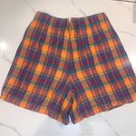 Vintage 90s Plaid Highwaisted Shorts Red Size 12 Photo 5