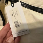 We Wore What  Half Zip Cropped Jacket Cream NWT Trendy Lightweight Photo 4