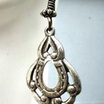 Horse Shoe Silver Plated drop earrings Photo 1