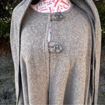 Vintage Rudolf Scherer Wool Cape Cloak With Scarf Steampunk Renaissance Size 40 Tan Size L Photo 3