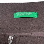 United Colors Of Benetton Brown Pleated A-line Knee-length Skirt Stretch Size 10 Photo 2
