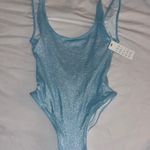 Frankie’s Bikinis Blue Sparkly One Piece Swim Suit Photo 0