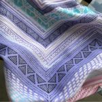 O'Neill O’Neill Harlow Bandeau Strappy Back Strapless Bikini Top in Purple/Pink - XXS/XS Photo 1