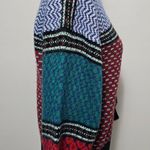 Vintage Northern Isles Blue & Red Scandinavian Wool Blend Sweater Size Large Photo 1