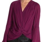 Cinq à Sept Cinq a Sept Monica Gathered Silk Blouse Top Size S Photo 1