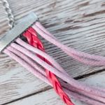 Pink & Red Bracelet with Music, Skull, Tree Charm Photo 7