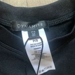 Dynamite  Long sleeve crewneck seamless top in jet black Photo 2