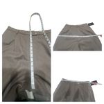 Herman Geist  Womans Pleated Lined Roll up Wool Pants Tan Sz 16 NWT Photo 4