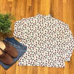 st. john's bay St. John’s Bay Vintage Mock Neck Long Sleeve Winter Print Sledding Women Medium Photo 0