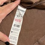 Missguided  size 6 milkmaid tie front long sleeve dress chocolate lined zips back Photo 8