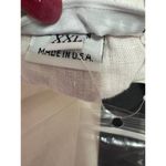 Bryn Walker Cinzia Light Linen Elastic Waist High-Low Hem A-Line Skirt White XXL Photo 9