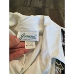 90’s vintage Joanna made in USA Christmas vest blouse snowman shoulder pads med White Photo 3