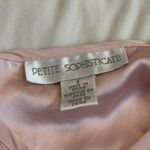 Petite Sophisticate Vintage 90s Silk Pink embroidered beaded Cami Top Photo 4