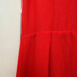 Betsey Johnson Orange Crepe Georgette Midi Dress Pinup Rockabilly Size 2 XS Photo 7