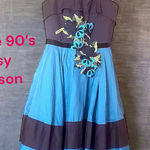 Betsey Johnson dress w petticoat ( unworn) vintage 80’s 90’s vintage Blue Size XS Photo 0