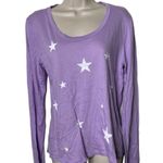 Sundry  lilac crewneck long sleeve top star print size 3 L new without tags Photo 1