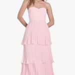 Pink Tiered Prom/Formal Dress Size M Photo 0