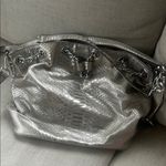 Michael Kors Michael  silver metallic snake printed handbag glam retro Photo 1