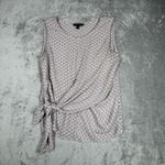 Banana Republic  Shirt Women XS Pink Black Geometric Neutral Preppy Office Casual Photo 2