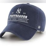 47 Brand 47 Adult 2024 MLB Postseason New York Yankees Navy Cleanup Baseball Hat NWT Photo 0