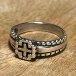 Sterling Silver Cross 925  Ring Photo 1