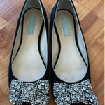 Betsey Johnson  Rhinestone Bow Ballet Flats Size 7,5 Photo 0
