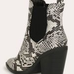 Bamboo Snakeskin Slip On Ankle Bootie Photo 2