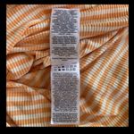 VERO MODA Tangerine and White Ribbed Ruffle Mini Dress Juniors Size Medium NWOT Photo 2