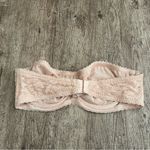 Victoria's Secret  Tan Lace Strapless Bra Size Large Photo 1