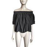Aerie  Dark Gray Off the Shoulder Short Sleeve Top Photo 1
