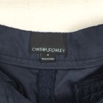 Cynthia Rowley | Navy Blue Floral Lace Shorts sz 6 Photo 5