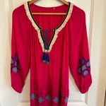 Boho Embroidered Tunic Size M Photo 0