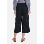 Vince NWT ‎ Wide Leg Cropped Pants Women Sz 8 Black Linen Blend Minimalist Career Photo 2