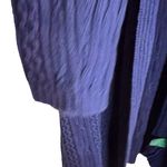 Ralph Lauren Women’s Lauren Cable Knit Long Heavy Cardigan Size Small Royal Blue Photo 1