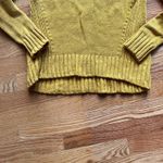 J Crew Sweater XS Yellow Knit Long Sleeve Oarsman Fisherman Roll Neck Photo 8