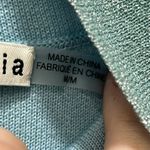 Alice + Olivia  Womens Issa Puff Sleeve Turtleneck Small Blue Knit Wool Blue Photo 6