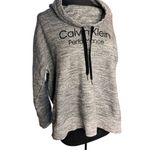 Calvin Klein  Women’s Sweatshirt Top Cowl Neck Heather Gray Sweatshirt Hi-Lo XL Photo 4