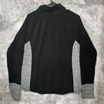 SO  Women’s XL Black Gray Pullover 1/4 Zip Long Sleeve Fleece Top Photo 5