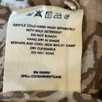 Spell & The Gypsy Leopard Print button detail ruffledAda Gown Size XSmall Boho Tan Photo 11